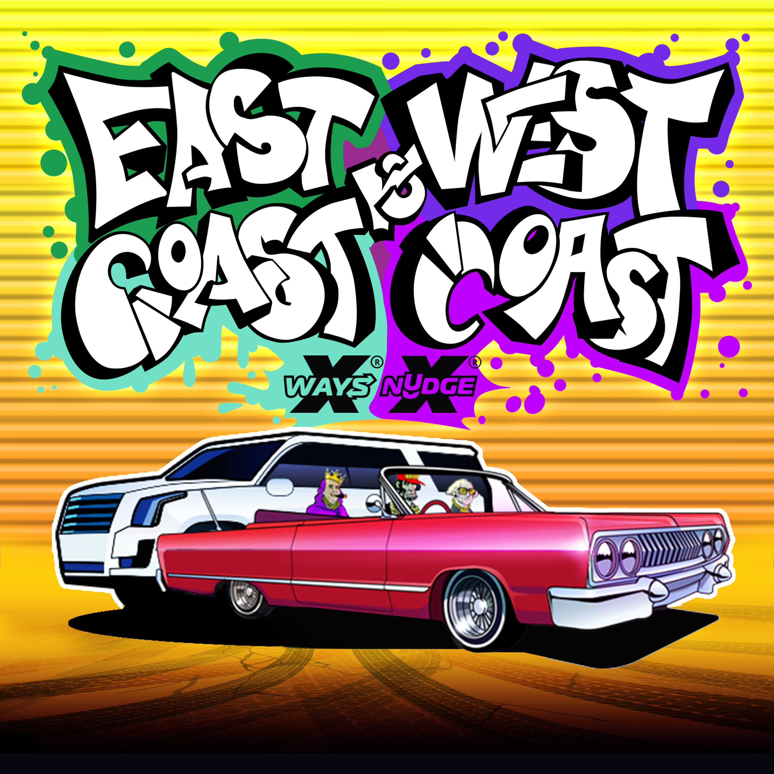 East Coast VS West Coast logo