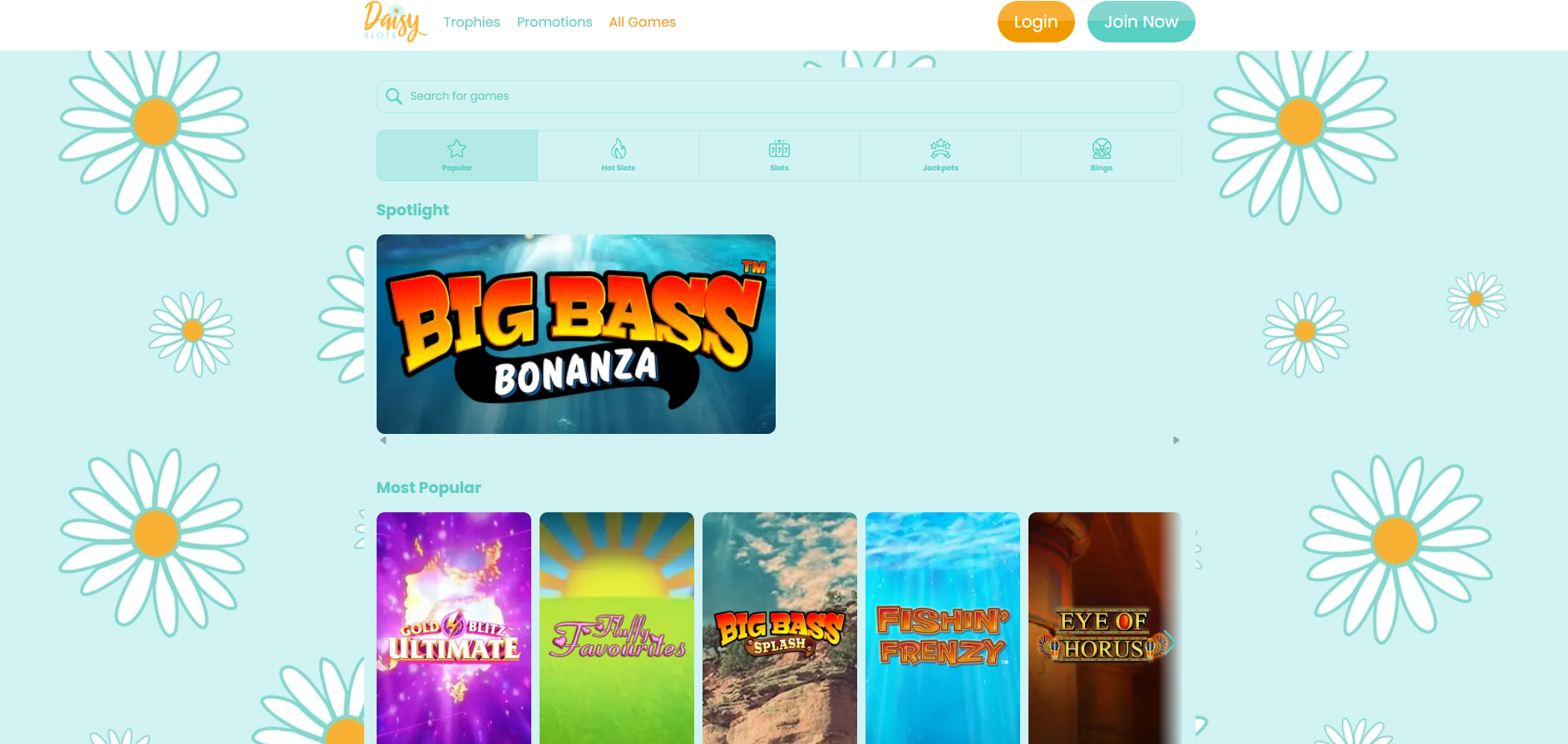 Daisy Slots screenshot: Slots