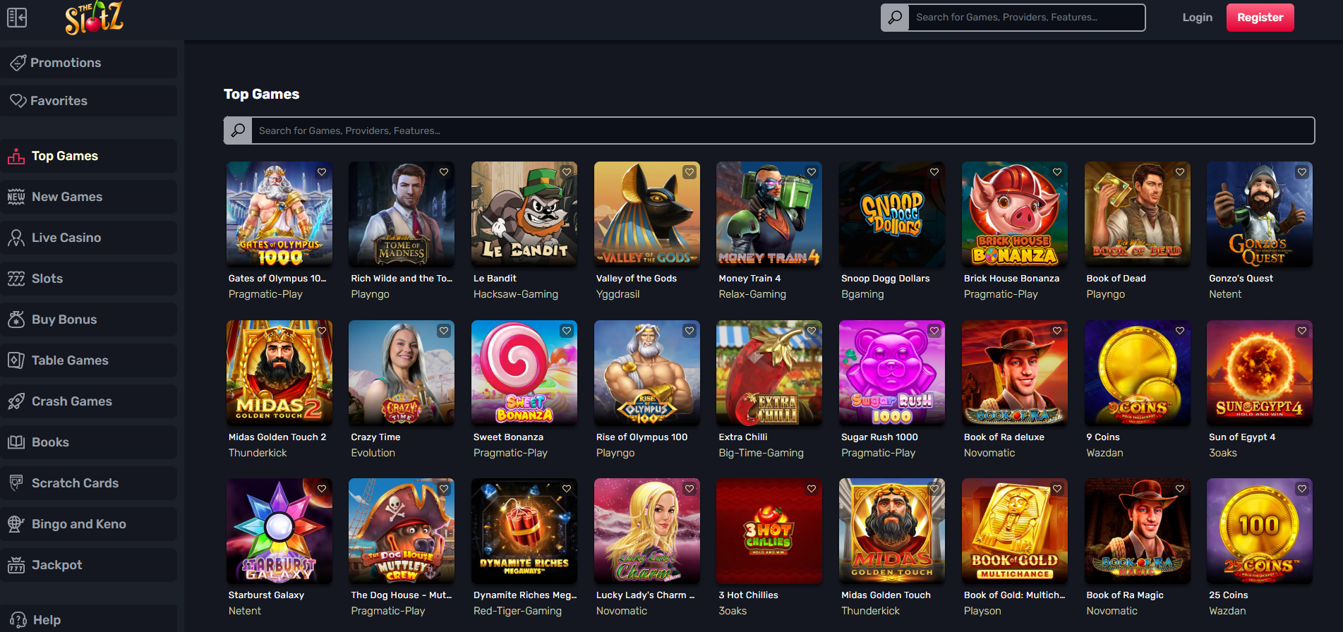 The Slotz screenshot: Slots