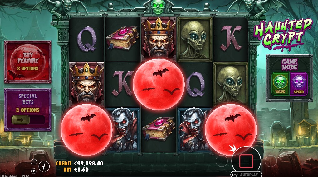 Feature trigger in Haunted Crypt